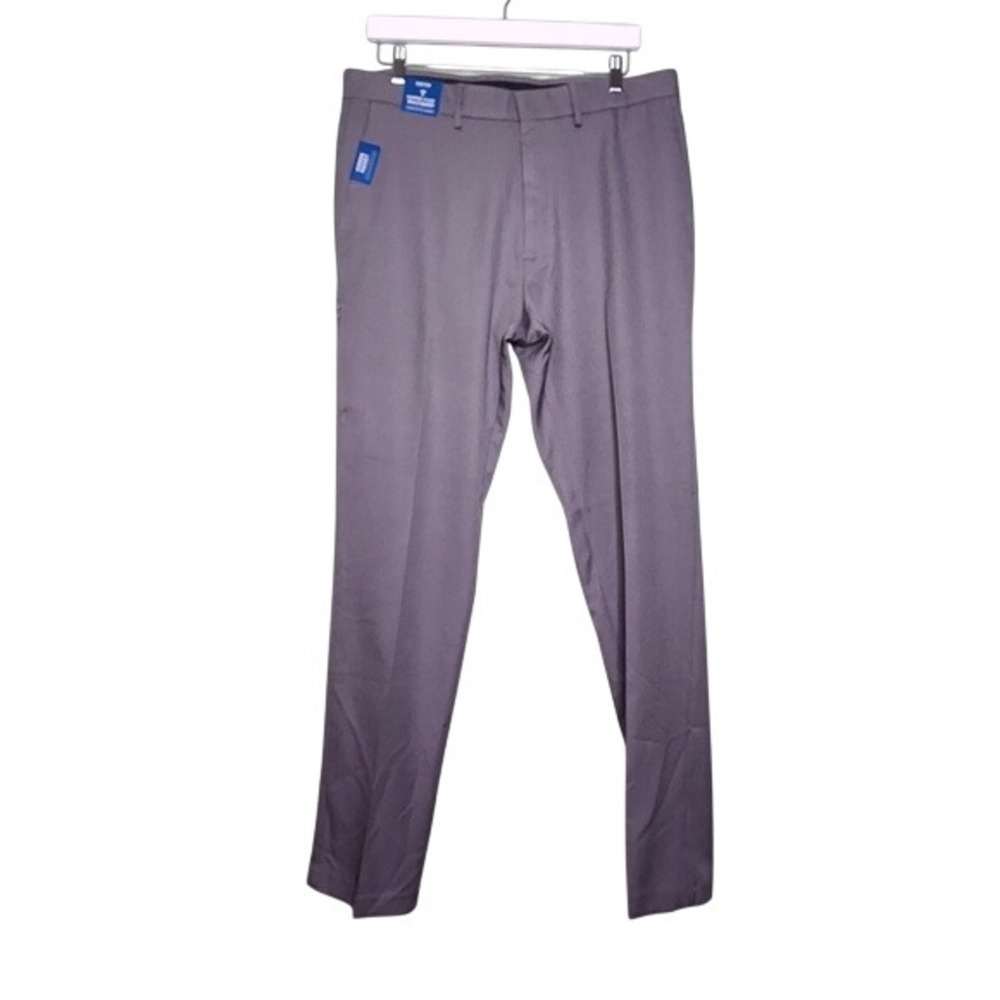 Kennth Cole Gray Superflex Waistband Pants Hidden Pocket Classic Office 36x34
